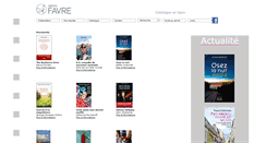 Desktop Screenshot of editionsfavre.com