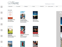 Tablet Screenshot of editionsfavre.com